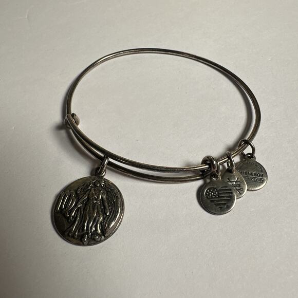 Alex and Ani Zodiac Virgo III Charm Bangle Silver Bracelet - Picture 1 of 2